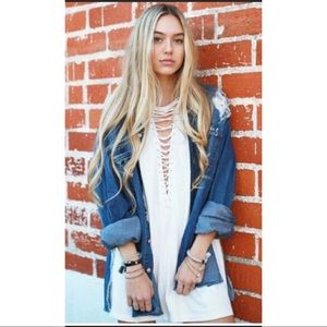 LF Emma and Sam Lace Up Top XS